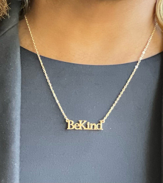 Be Kind Necklace - gold