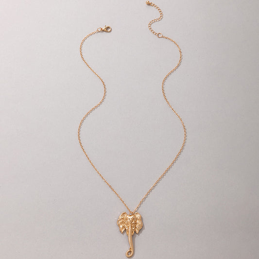 Distinguished Elephant Necklace - gold